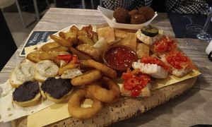 all vegan tagliere at New Bar Mexico in Assemini