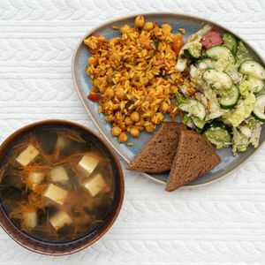 Complex vegan lunch at Vegan Bro  in Batumi