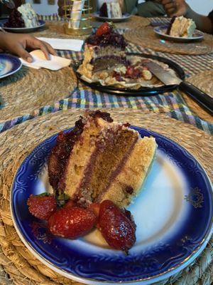 The cake was one of the most delicious vegan cakes I’ve ever had!   at Vegan Bro  in Batumi