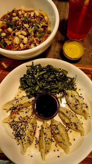 Tofu & mushroom gyoza at Vegan Bro  in Batumi