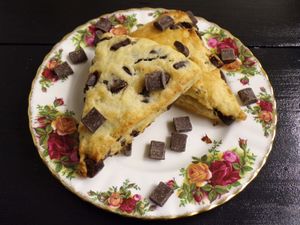 Vegetarian Chocolate Chunk Scone at C.A.T. Cafe Bakery in Huntsville
