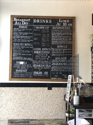 Menu Closer up  at The Garden in Deland