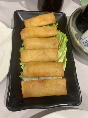 Veg spring rolls   at Oriental City - 东方城中餐馆 in Tirana