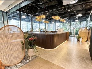 Entrance   at Original Greens in Central Singapore