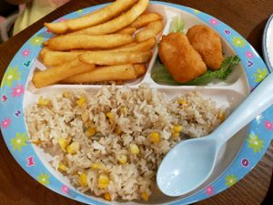 Kids fried rice at Original Greens in Central Singapore