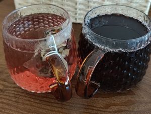 Fruit Flower tea, homemade roselle drink at Original Greens in Central Singapore