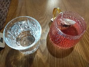 Flower Fruit Tea (hot) at Original Greens in Central Singapore
