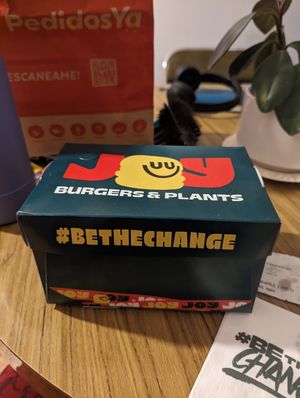 La caja de hamburguesa at Joy Burger Palermo in Buenos Aires