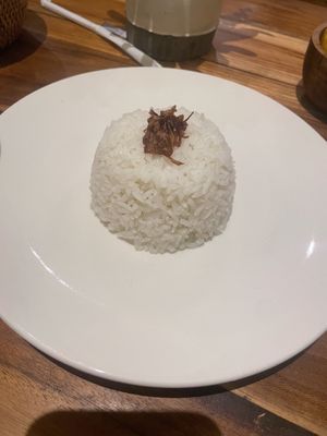 Steamed rice   at DPS - Made's Warung in Denpasar