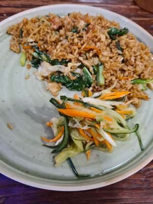 Vegan nasi goreng at DPS - Made's Warung in Denpasar