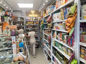 Inside store at Greta Natural Market in Lima