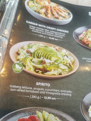 Vegan salad at Restaurant Victoria Markovo Tepe Mall in Plovdiv