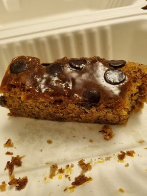 Vegan chocolate and banana cake (take away) at Cafe 3 Sixty in Newton Abbot