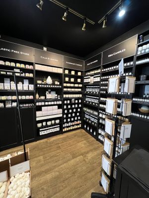 Inside interior, vegan eco handmade candles  at Freckleface Home Fragrance in York