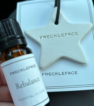 ceramic star and essential oil at Freckleface Home Fragrance in York