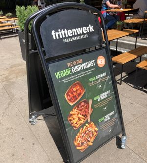 Vegan options at Frittenwerk - Mall of Berlin in Berlin