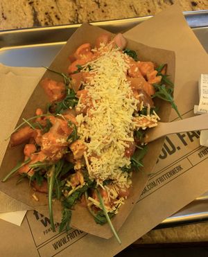 Loaded friess  at Frittenwerk - Mall of Berlin in Berlin