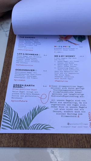 Menu  at OH Bagel in Muenster