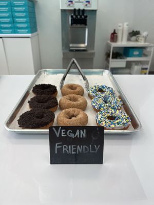 Oreo, cinnamon and vanilla with sprinkles  at Maverick's Donut Company in Simpsonville