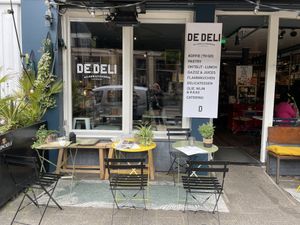 Outside  at De Deli in Amsterdam