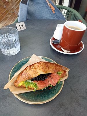 "Salmon" croissant! at Nihe in Tallinn