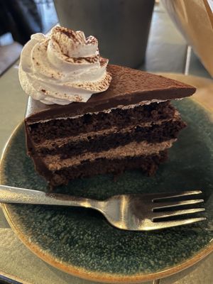 Some Kind oh chocolate cake. It was amazing! The whole vibe in the cafe is amazing and its just vegan heaven 😍😍😍  at Nihe in Tallinn