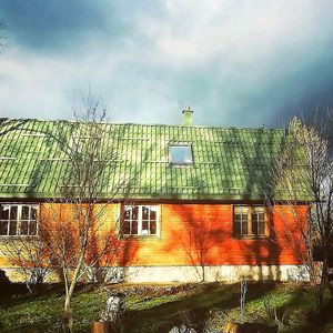 The house and the garden at House Koliba in Janja Gora
