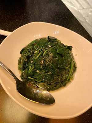 Spinach with garlic  at Din Tai Fung in Torrance
