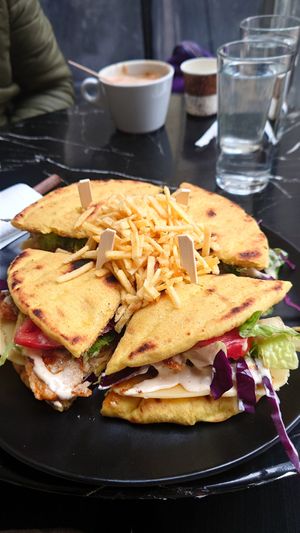 Club sandwich at Early Bites in Athens