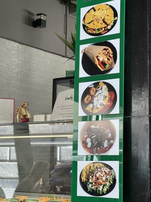 Sign  at Early Bites in Athens