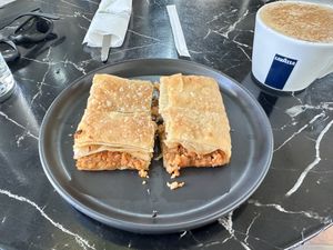 “Meat” pie  at Early Bites in Athens