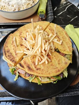 Club sandwich at Early Bites in Athens