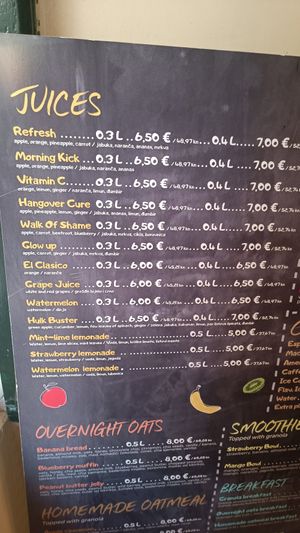  at Refresh Juice Bar in Dubrovnik