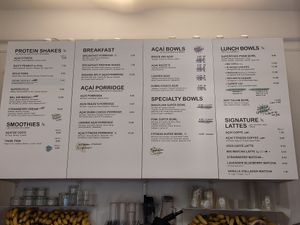 Menu at Superfood Deli 1010 in Vienna
