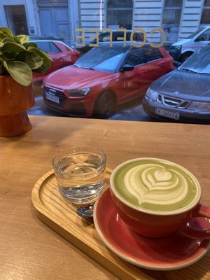 Matcha Latte  at Café Lieben Wir in Vienna