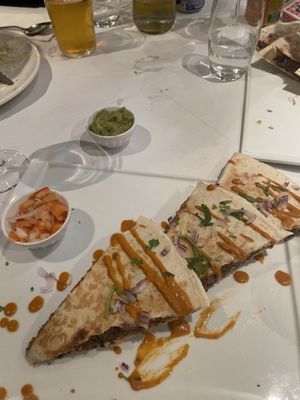 Vegane Quesadilla mit Bohnen   at Indo Mexicano in Bugibba