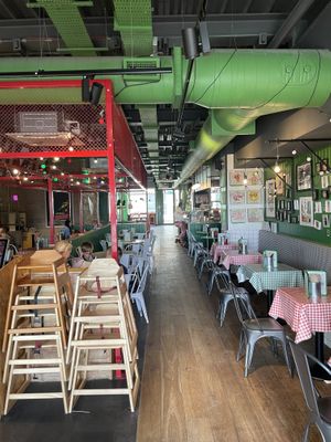 Inside  at Pizza Pilgrims in Oxford