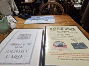 Vegan menu available upon request at Poppylands in Great Yarmouth