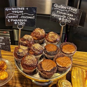 A few vegan options in the bakery at La Grignote in Key West
