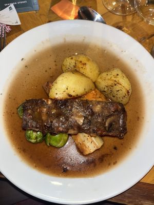 Nut roast, roasties and veggies   at Huntsman of Brockenhurst in Brockenhurst