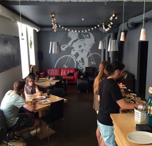 main room seating area at MiiT in Riga