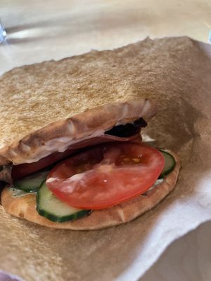 Vegan sandwich  at MiiT in Riga