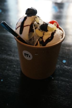 Coconut ice-cream (vegan) at MiiT in Riga