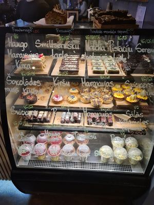 Cake counter at MiiT in Riga