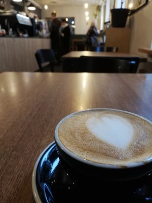 Oat cappuccino at MiiT in Riga