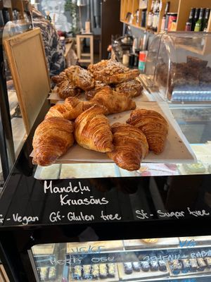 Croissants and almond croissants  at MiiT in Riga