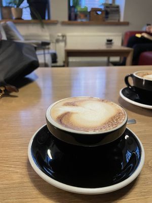 Oat cappuccino   at MiiT in Riga