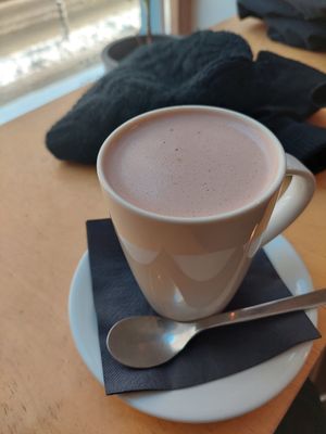 Vegan hot chocolate at MiiT in Riga