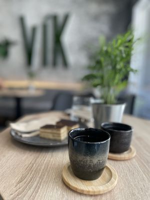 Specialty coffee - Batch brew Rwanda at VíK - Vegan Venue in Bratislava