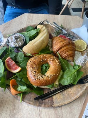 Plate of deliciousness  at VíK - Vegan Venue in Bratislava